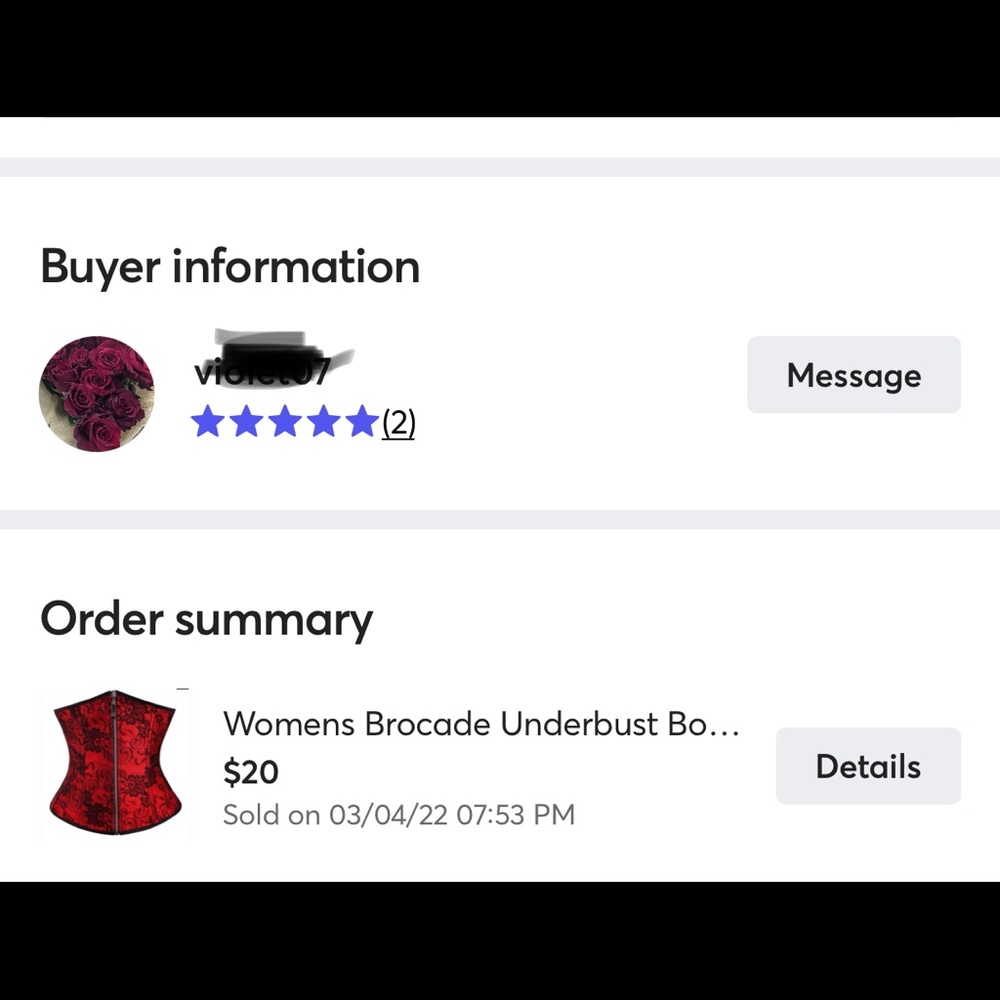 Red underbust corset small-2xl - Picture 3 of 6